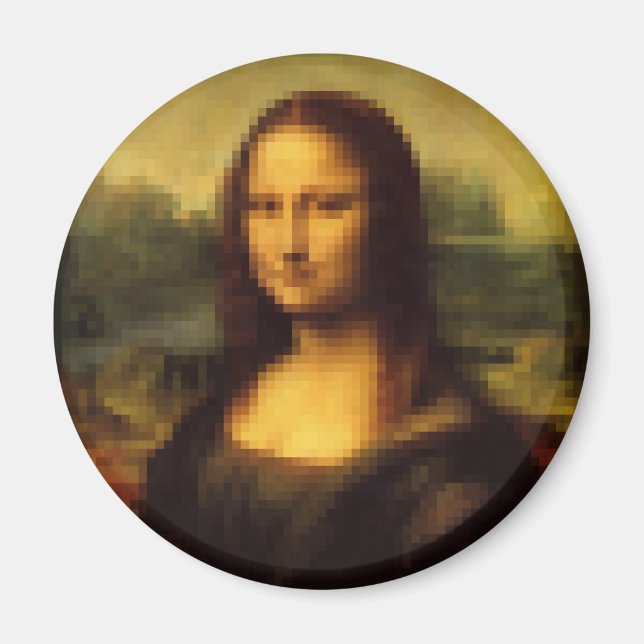 Íman Mona Lisa Pixelada (Frente)