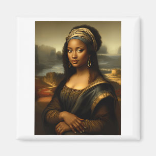 Íman Mona Lisa Preta História Negra Americana Mon