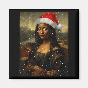 Íman Mona Lisa Preta Natal Americano Africano Papai Noe