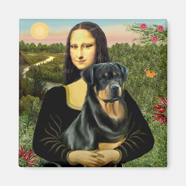Íman Mona Lisa - Rottweiler (#3) (Frente)