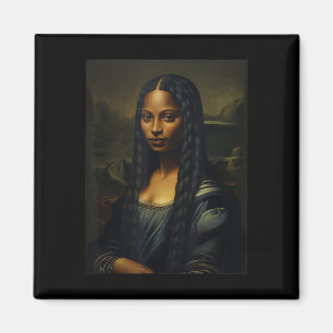 Íman Mona Negra Lisa História Negra Mês Mulher Africana