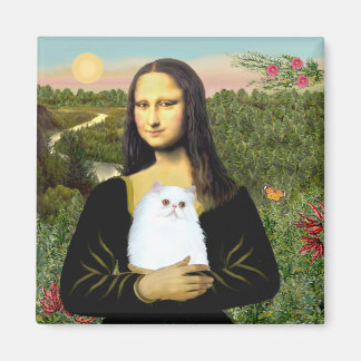 Íman MonaLisa - gatinho Persa branco #49