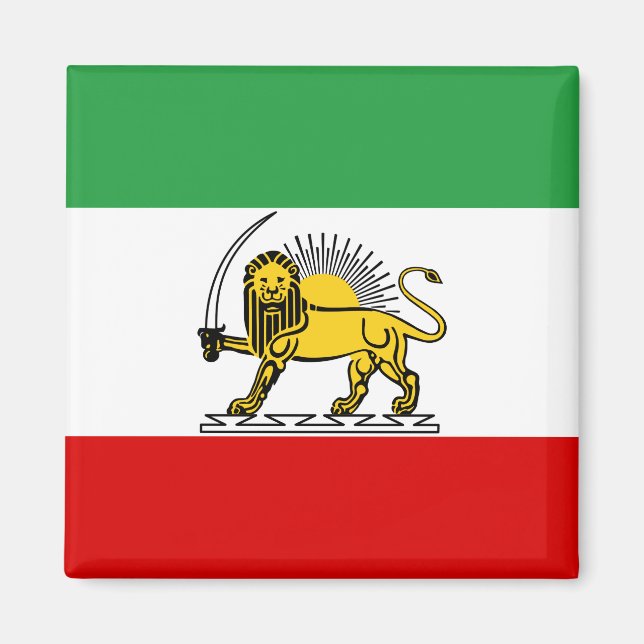 Íman Monarquia Constitucional da bandeira iraniana (190 (Frente)