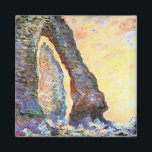 Íman Monet - A Agulha do Rock vista através de Porte d'<br><div class="desc">A Agulha de rock vista através do Porte d'Aval,  famoso quadro de belas artes pelo artista impressionista francês Claude Monet</div>