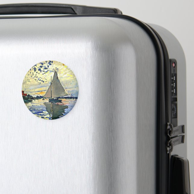Íman Monet - Barco à vela em le Petit Gennevilliers (In Situ (Luggage))