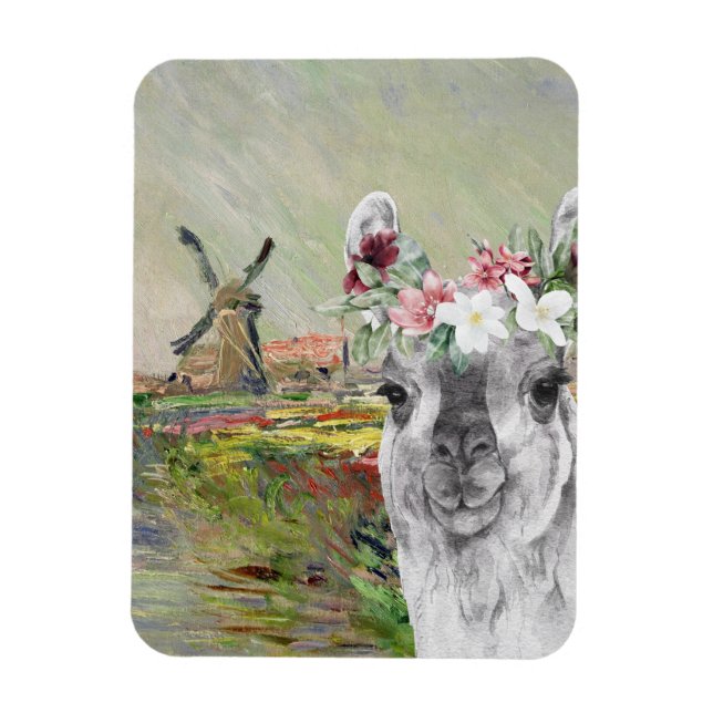 Íman Monet Champ Tulipes e Lama Rico (Vertical)