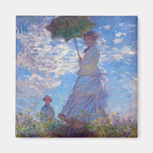Íman Monet France Impressionista Pessoas Mulher com Par