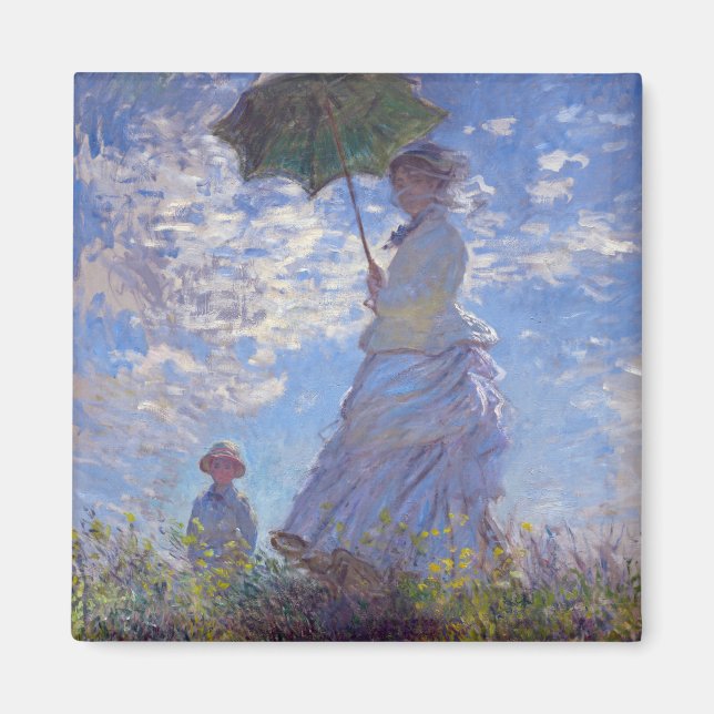 Íman Monet France Impressionista Pessoas Mulher com Par (Frente)