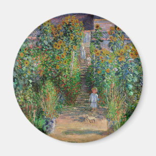 Íman Monet Garden Vetheuil Impressionim Pintura