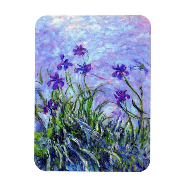 Íman Monet Lilac Irises (Vertical)