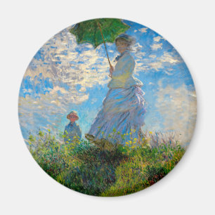 Íman Monet Mulher Guarda-Sol Impressionismo