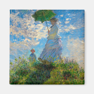 Íman Monet Mulher Guarda-Sol Impressionismo