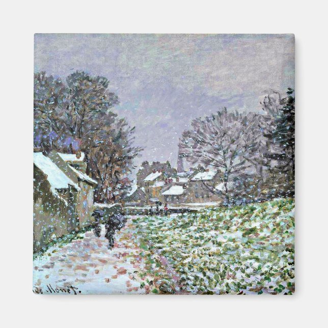Íman Monet - Neve na Argentina 2, famosa pintura (Frente)