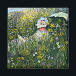 Íman Monet - No Prado<br><div class="desc">A famosa pintura de Claude Monet,  No Prado.</div>