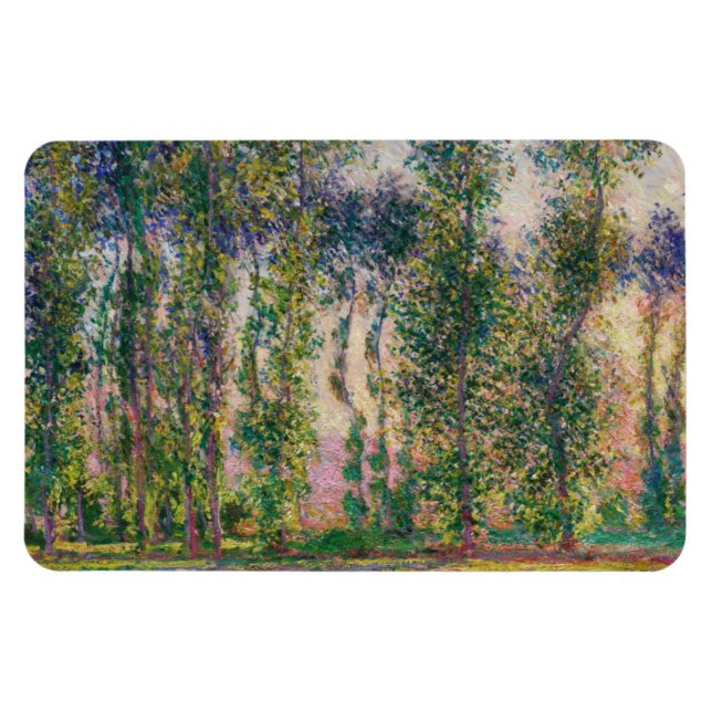Íman Monet Poplars no Giverny Magnet (Horizontal)