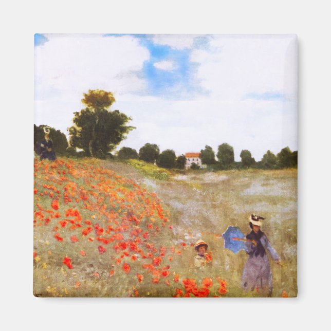 Íman Monet Poppies Magnet (Frente)