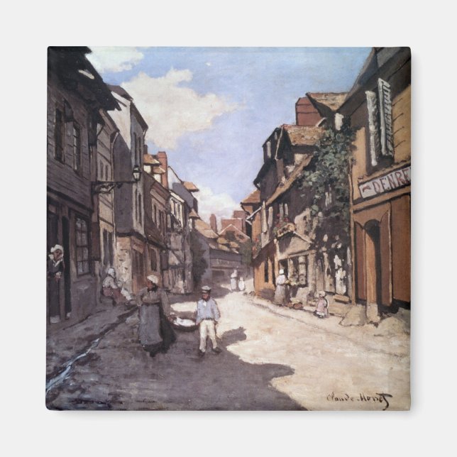 Íman Monet - Rua da Bavolle Honfleur, (Frente)
