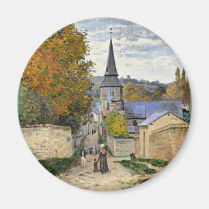 Íman Monet - Street em Sainte-Adresse, belas artes, Mag