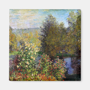 Íman Monet - Um canto do jardim em Montgeron