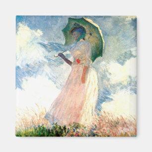 Íman Monet Woman com Parasol à esquerda