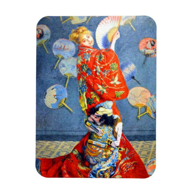 Íman Monet Woman em Figurino Japonês (Vertical)