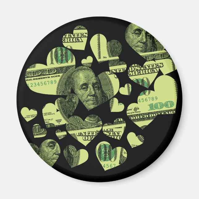 Íman Money Hearts (Frente)