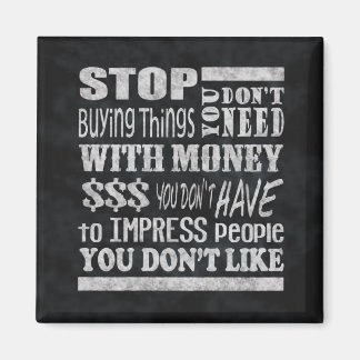 Íman Money Motivational Quote Magnet