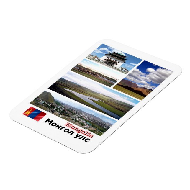 Íman Mongólia - Mosaico - Magnet (Left Side)