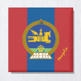 Íman Mongólia Patriótica, emblema, Bandeira Mongólia