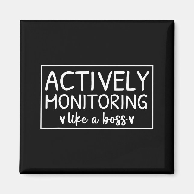Íman Monitoramento Ativo Como Um Dia De Teste De Chefe  (Frente)