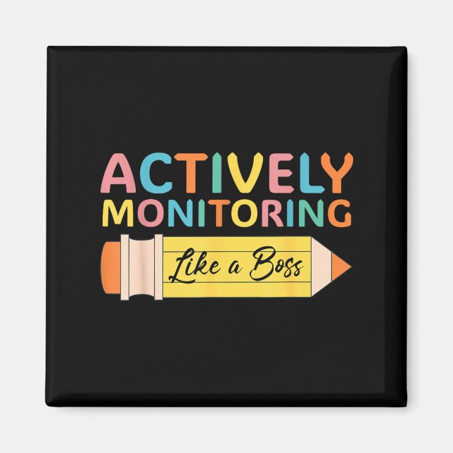 Íman Monitorando Ativamente Como Um Teste De Dia De Pro (Frente)