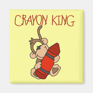 Íman Monkey Crayon King Camisetas e presentes
