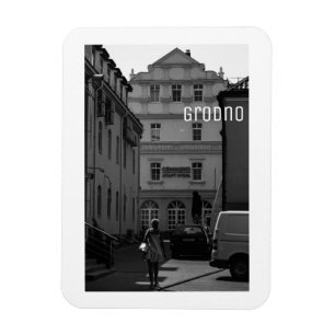 Íman Monocromo do Minimalismo da Arquitetura do Grodno