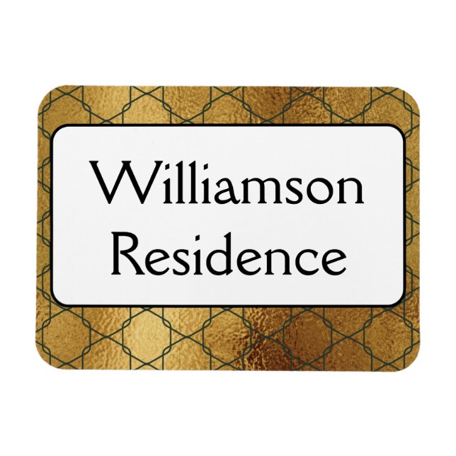 Íman Monograma Cruise Cabin Door FInder Marker Dourado (Horizontal)