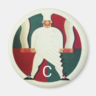 Íman Monograma Culinário do partido COZINHAR RESTAURANT