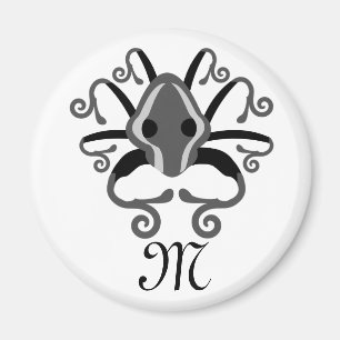 Íman Monograma de Lulas de cinza