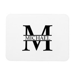 Íman Monograma e Nome Personalizados