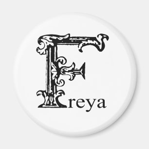 Íman Monograma extravagante: Freya