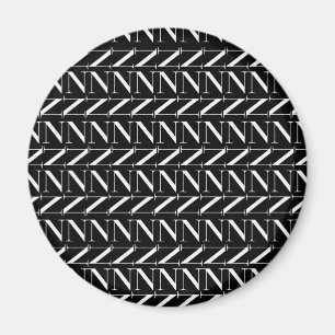 Íman Monograma - Letra inicial N