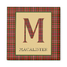 Monograma M em Tartan MacAlister 