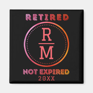 Íman Monograma Personalizado Data de Baixa Favoritos