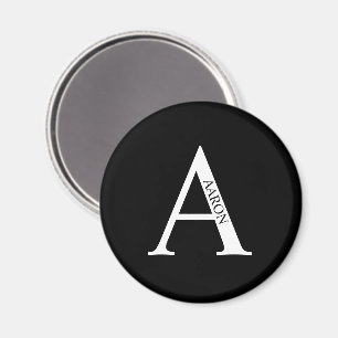 Íman Monograma personalizado e ímã de nome
