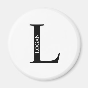 Íman Monograma personalizado e ímã de nome