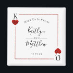 Íman Monograma Placa Brincadeira Salva A Data<br><div class="desc">Celebre em estilo com este casamento de na moda e muito tenente,  salve os ímãs da data. Este design é fácil de personalizar com sua redação de evento especial e seus convidados ficarão entusiasmados quando receberem esses magnatas fabulosos.</div>
