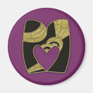 Íman monograma retro - M