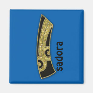 Íman monograma retrorreflector - I