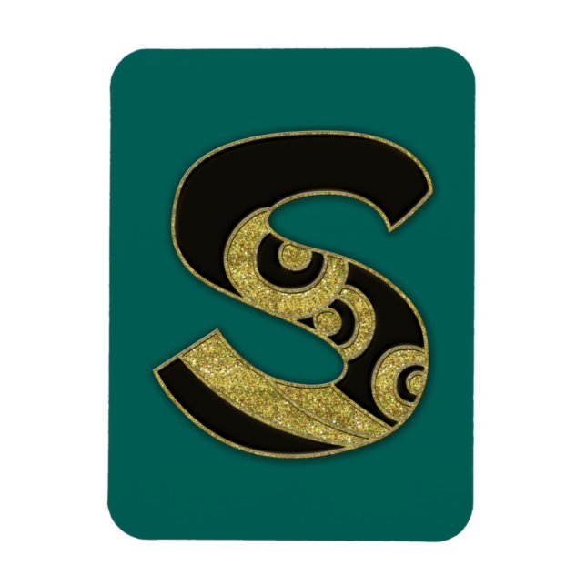 Íman monograma retrorreflector - S (Vertical)