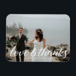 Íman Monograma Romântico ⎥Ímã de Foto de Agradecimento<br><div class="desc">c</div>