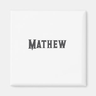 Íman monograma simples de letra inicial adicione seu no