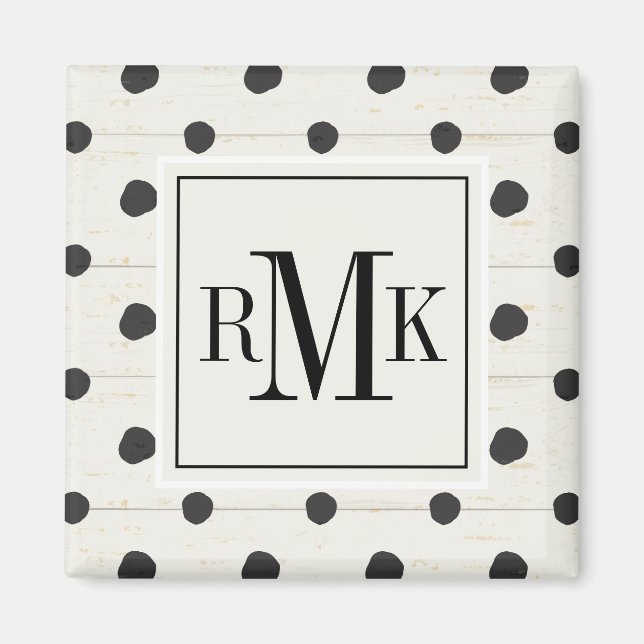 Íman Monograma | Sinais Simples Passo Três (Frente)